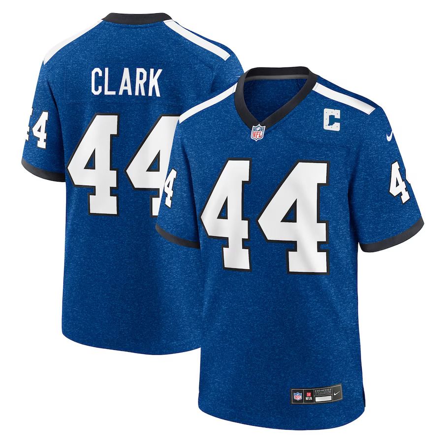 Men Indianapolis Colts #44 Dallas Clark Nike Royal Indiana Nights Alternate Game NFL Jersey
